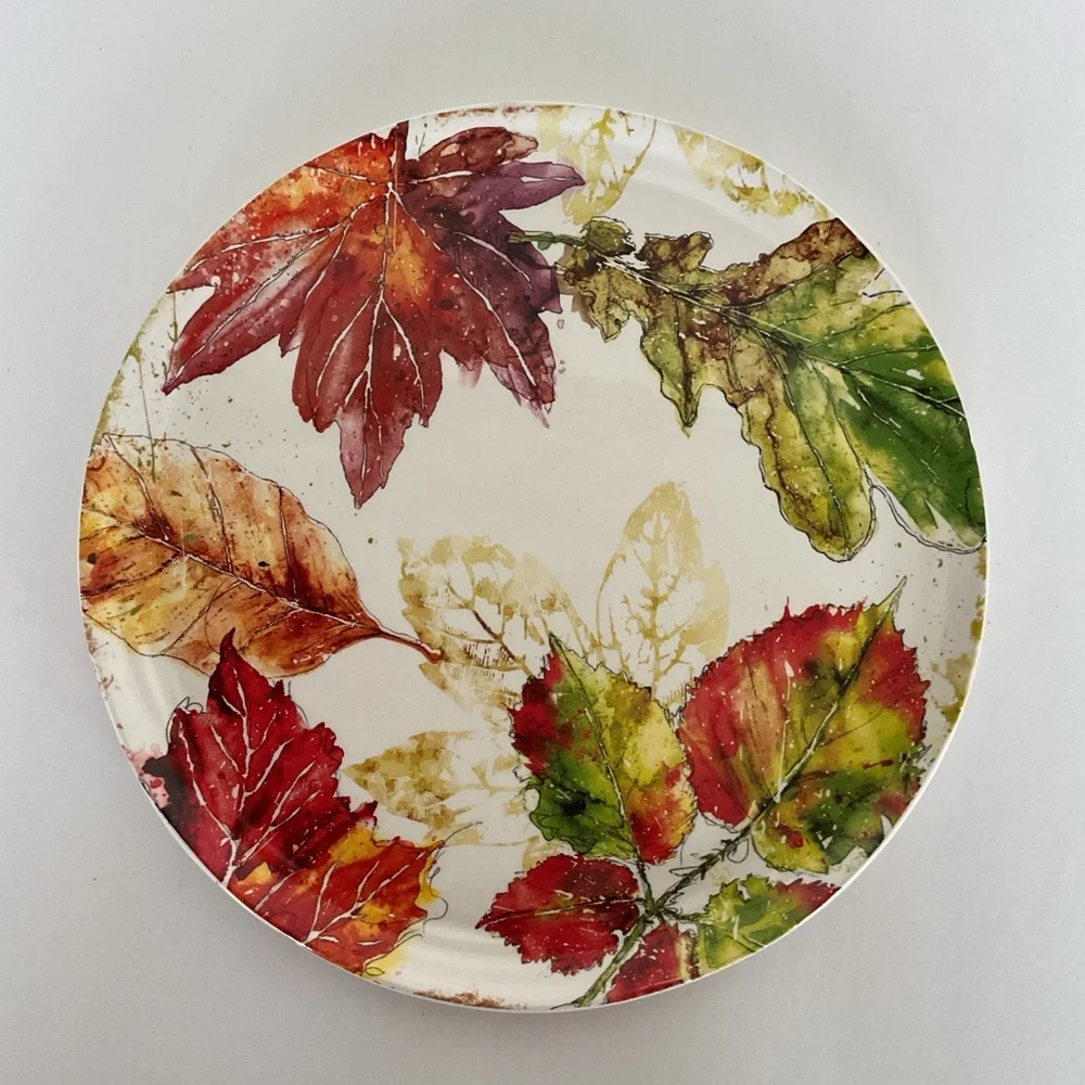 Pier 1 Wildwood Leaves dinner plate